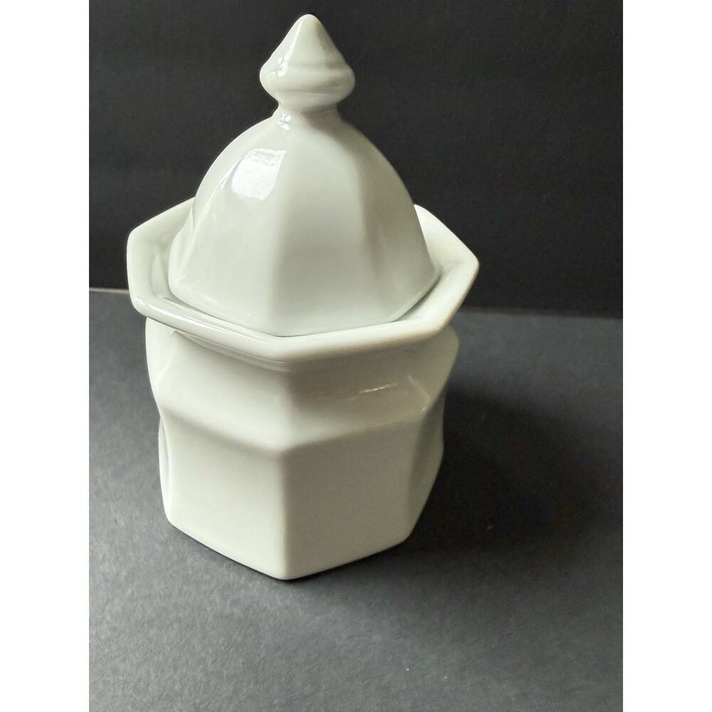 Vintage Mikasa Younger Than Springtime Snow Drop Sugar Dish Jar White Japan